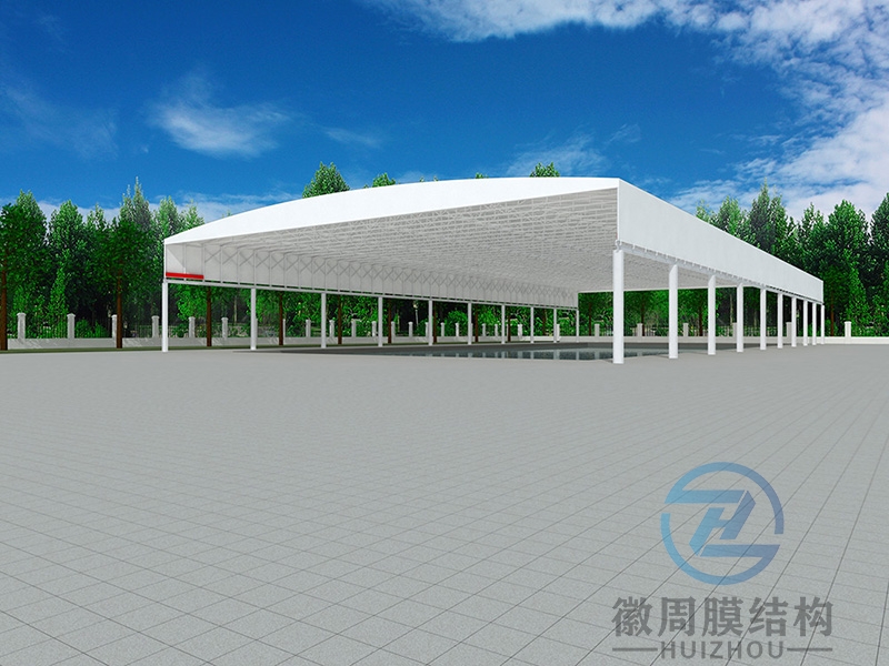 厂房电动推拉雨蓬