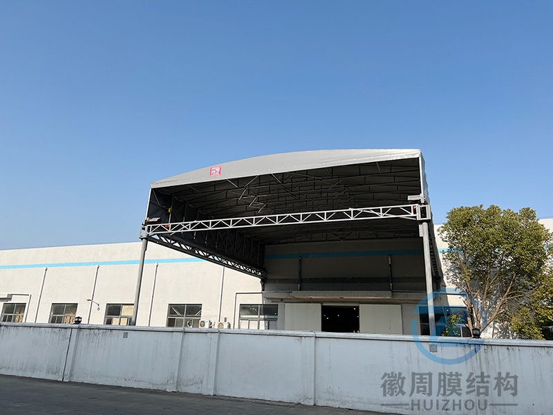 厂房电动推拉雨蓬