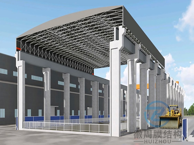 厂房电动推拉雨蓬