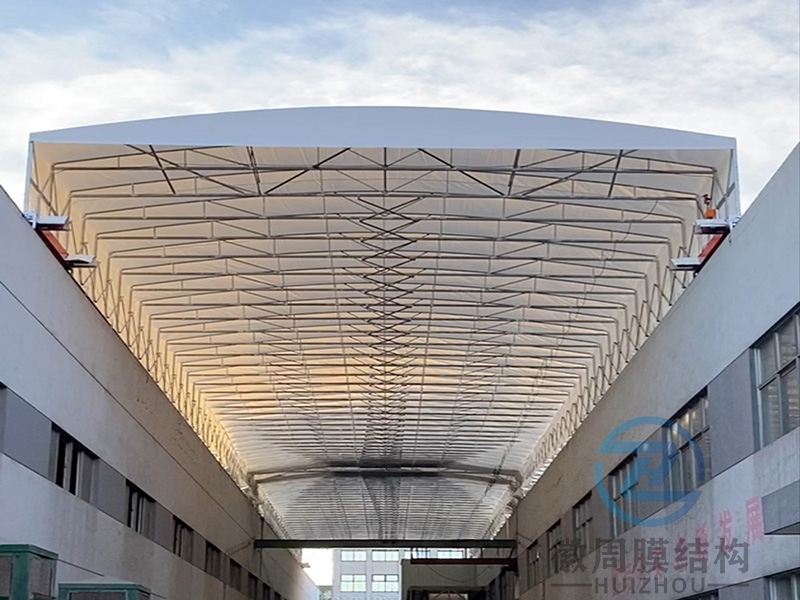 厂房电动推拉雨蓬