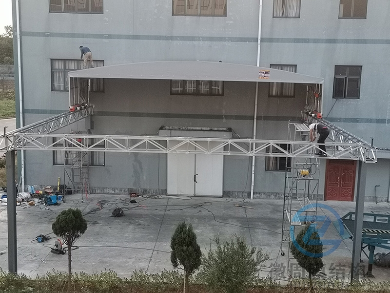 厂房电动推拉雨蓬