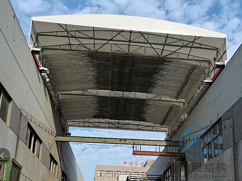 厂房电动推拉雨蓬