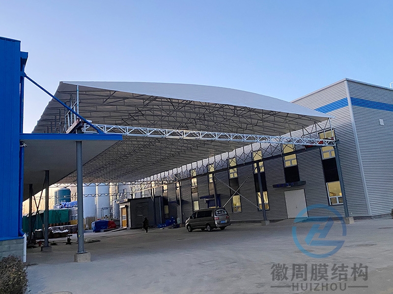 厂房电动推拉雨蓬