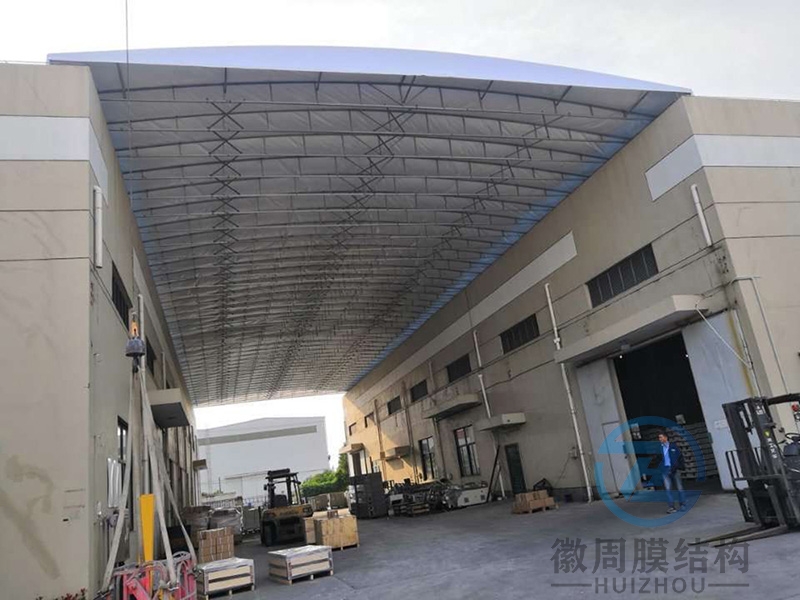 厂房电动推拉雨蓬