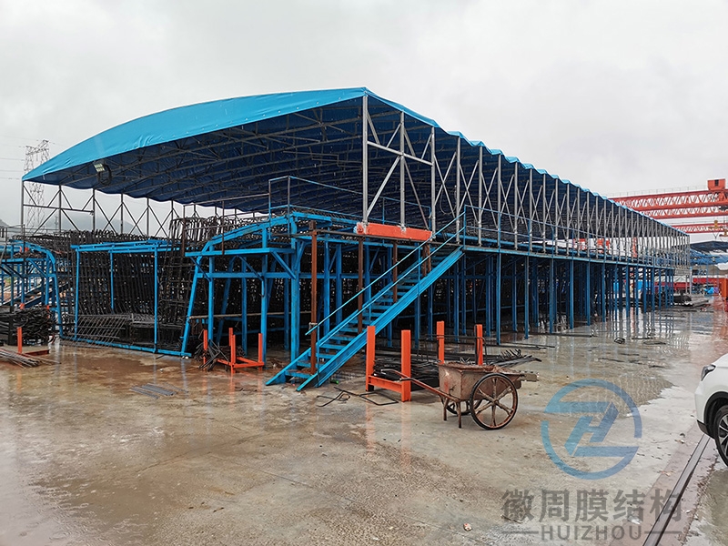 厂房电动推拉雨蓬