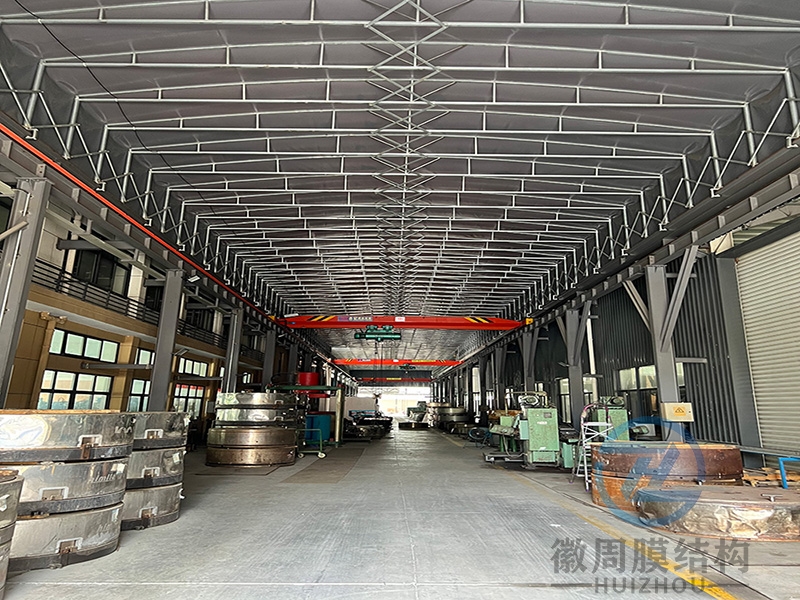 厂房电动推拉雨蓬