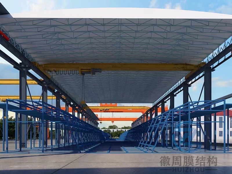 厂房电动推拉雨蓬