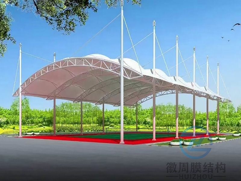 篮球场膜结构雨棚