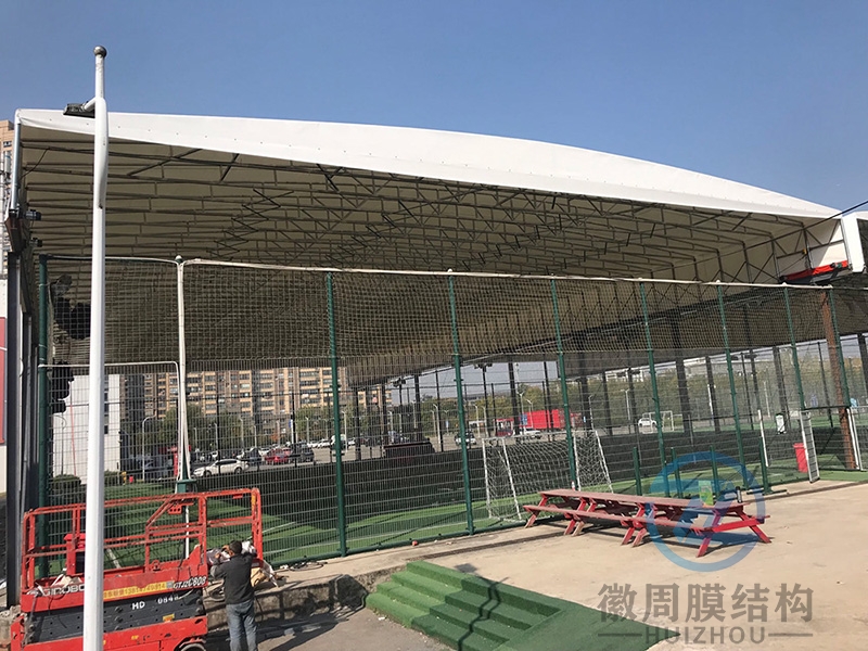 篮球场电动遮阳雨棚