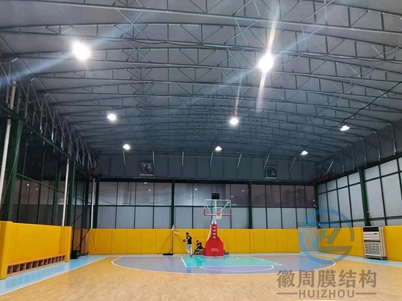 篮球场电动遮阳雨棚